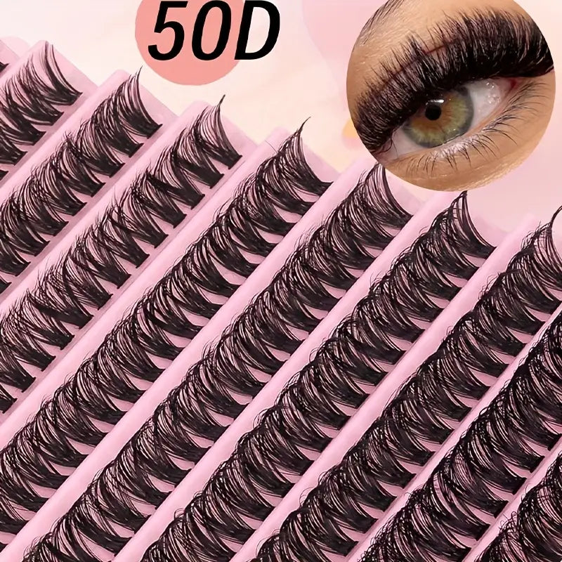 Glamlash 200 Cluster Lashes - 50D (Only Lashes)