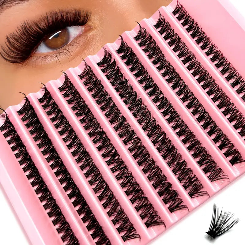 Glamlash 200 Cluster Lashes - 50D (Only Lashes)