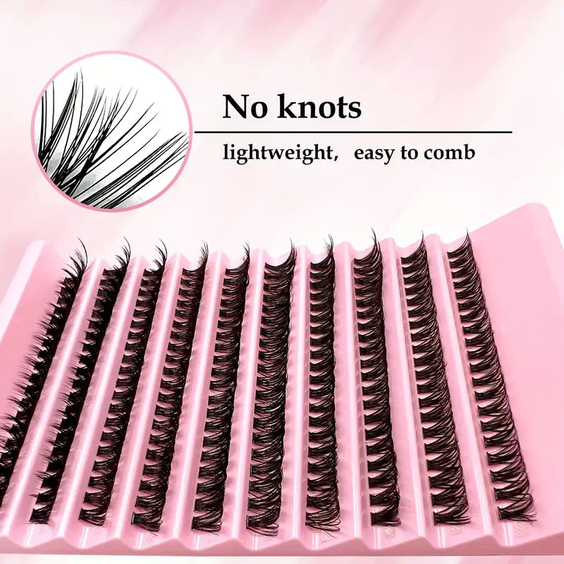 Glamlash 200 Cluster Lashes - 50D (Only Lashes)