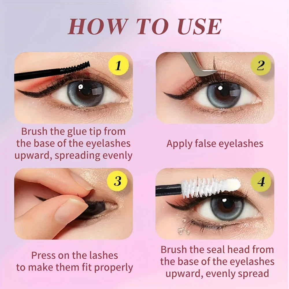 Glamlash Lock & Last™ Bond & Seal – 2-in-1 Cluster Lash Glue