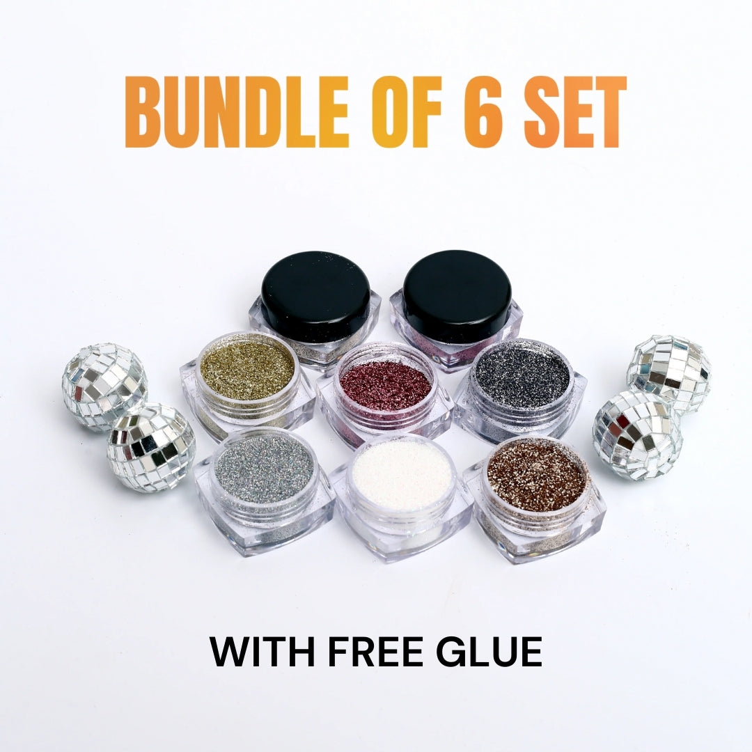 Glitz Bundle – Set of 6 (Free Glue)