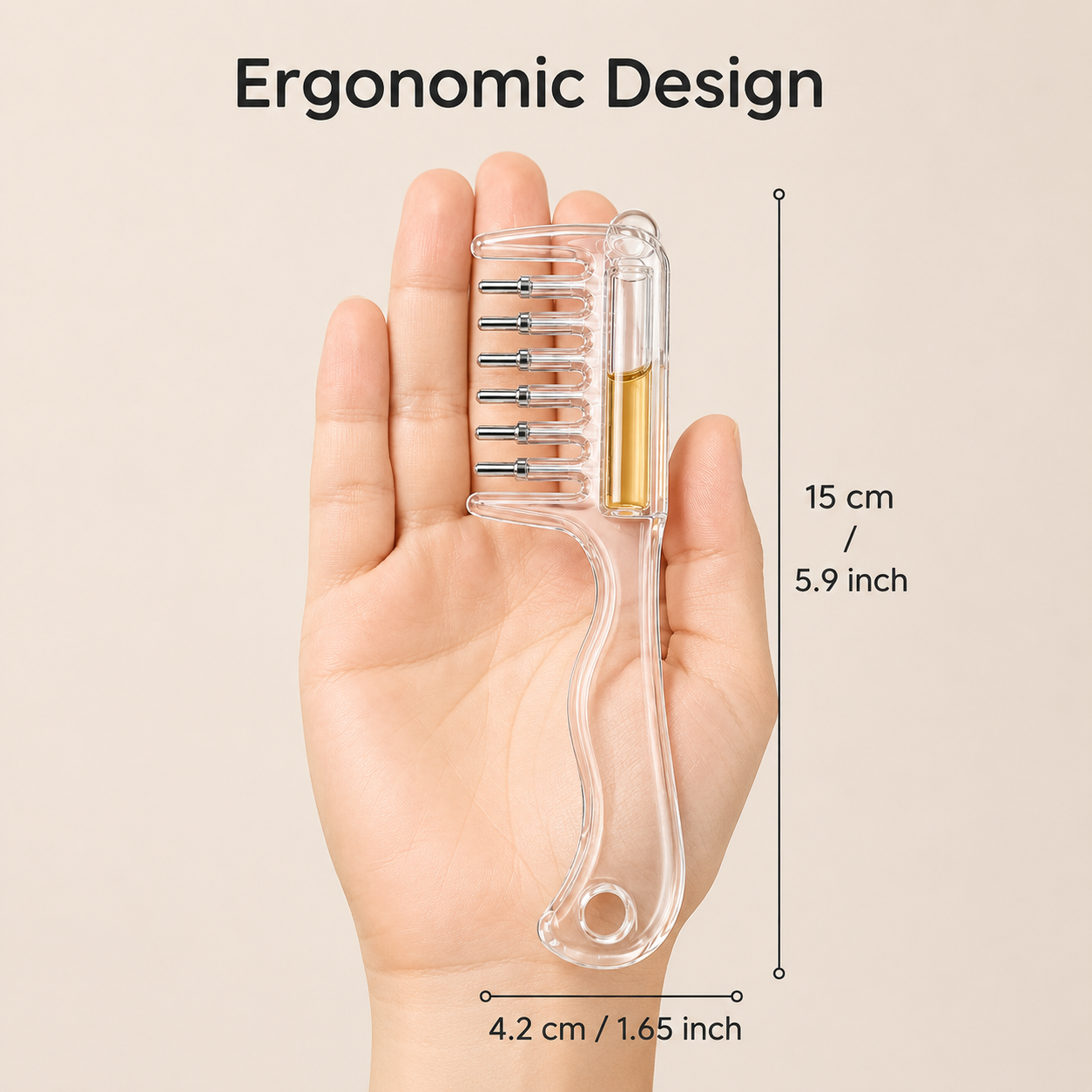 Trending 2-in-1 Hair Oil Applicator Comb with Roller Ball – Large Capacity Scalp Massager for Faster & Mess-Free Hair Oiling