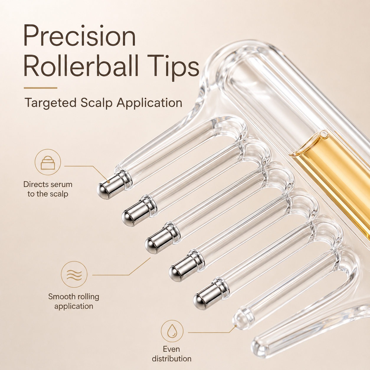 Trending 2-in-1 Hair Oil Applicator Comb with Roller Ball – Large Capacity Scalp Massager for Faster & Mess-Free Hair Oiling