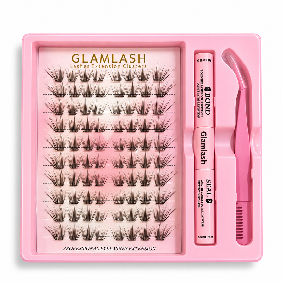 Viral Korean Cat Eye Cluster Lash - 10 Sets Natural Brown
